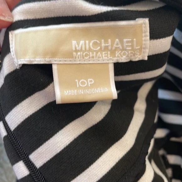 Michael Kors black and white stripe dress - Picture 8 of 8
